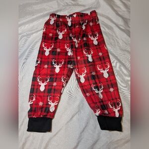 Christmas/Holiday Reindeer Flannel Pattern‎ Pajama Pants Size 9-12 Months